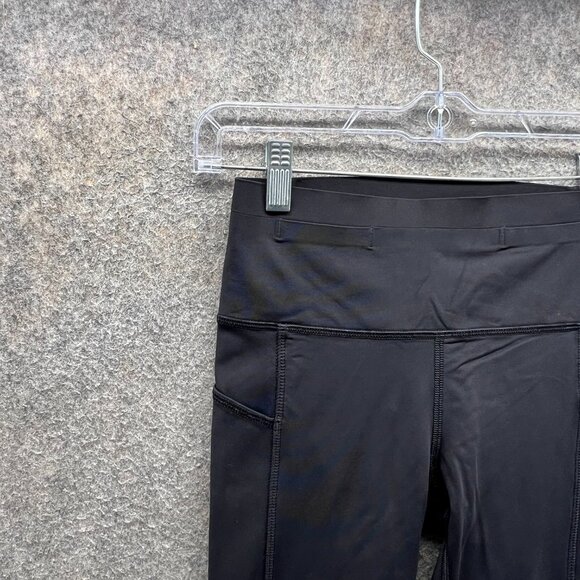 Lululemon Leggings Women 4 Black Fast and Free Crop 23” Nulux High Rise Running - Picture 7 of 10